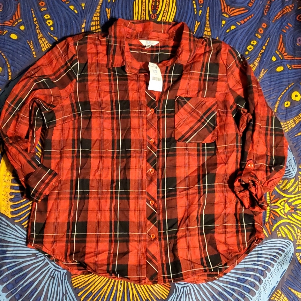 Women's flannel XL NWT